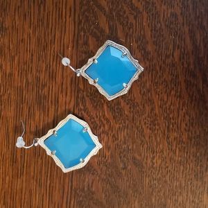 Kendra Scott Kirsten Earrings in Retired Aqua Chalcedony